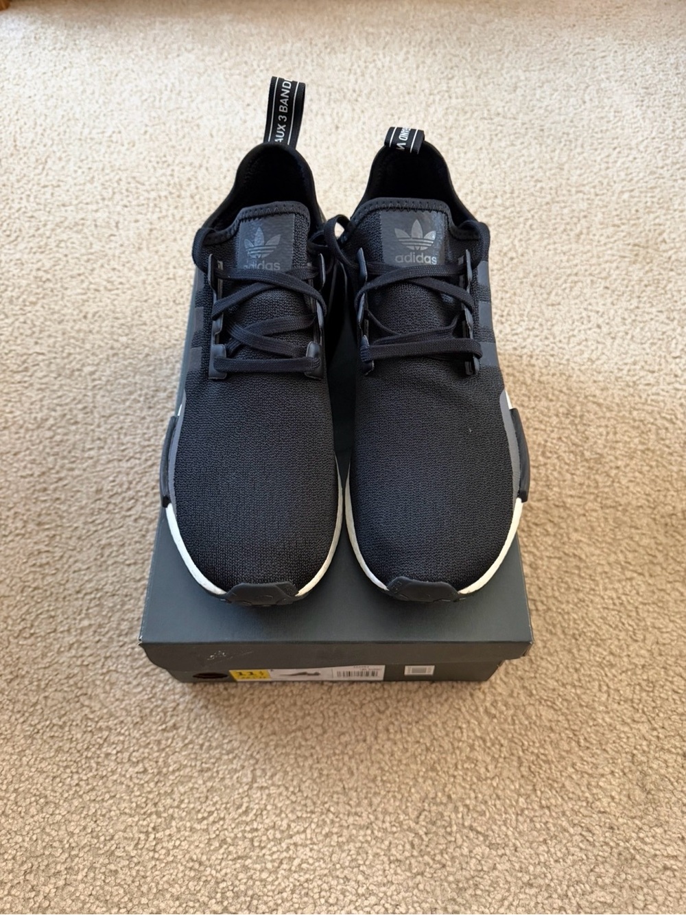 Adidas Black NMD Low-Top Knit Sneakers